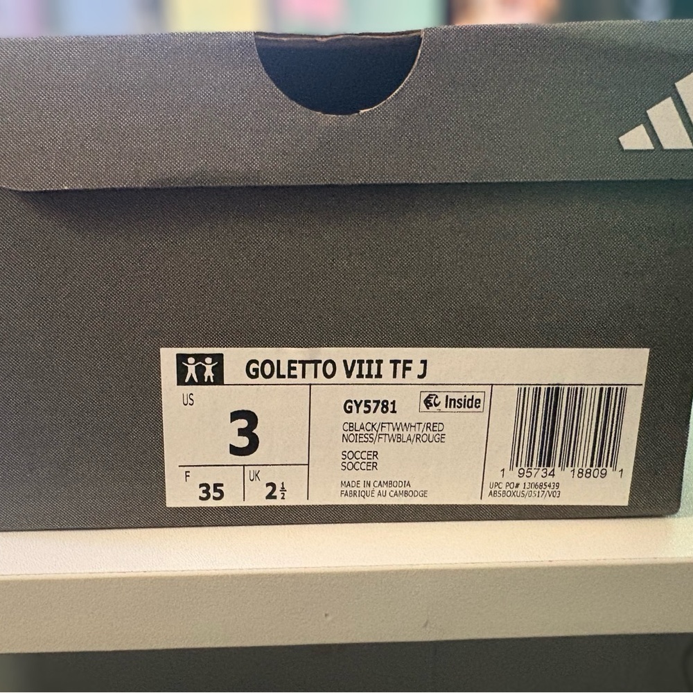 NWT Adidas Kids’ Goletto VIII Turf Soccer Cleats - Picture 8 of 8